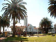 Kirken og torvet i Necochea