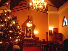 Til gudstjeneste i den Danske Kirke juleaften i Necochea