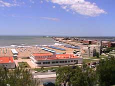 Stranden og indsejlingen til Mar del Plata