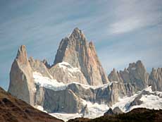Udsigten til Fitz Roy fra Lago Capri