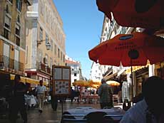 Gågade i Lissabon