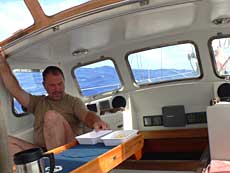 Henrik i cockpittet
